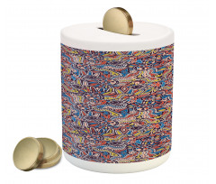 Mosaic Bohemian Piggy Bank