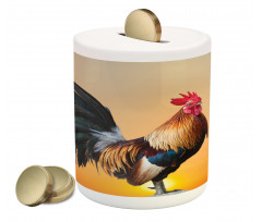 Farm Animal Sunrise Piggy Bank