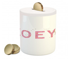 Feminine Baby Girl Name Piggy Bank