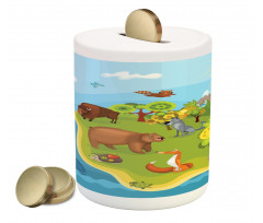 Happy Planet Mountains Piggy Bank