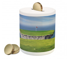 Scenic View of a Golf Link Piggy Bank