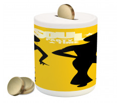 Soul Party Time Typography Piggy Bank