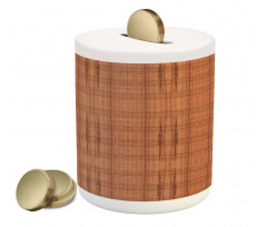 Monochrome Wooden Theme Piggy Bank