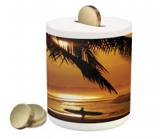 Costa Rica Surfer Piggy Bank