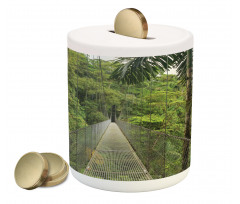 Bridge in Forest Piggy Bank