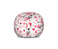 Aşk Pelüş Oyuncak Çuvalı Pembe Kırmızı Kalp
