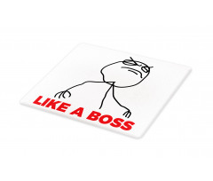 Cool Stickman and Like a Boss Cutting Board