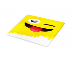 Winked Tongue Smiley Cutting Board