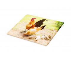 Chicken Family Photo Cutting Board