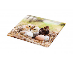 Little Chickens in Hay Eggs Cutting Board