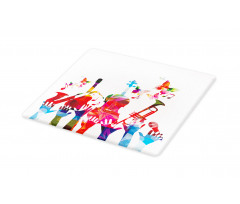 Vivid Polygonal Instruments Cutting Board