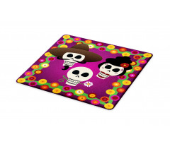 Folk Sugar Skulls Cutting Board