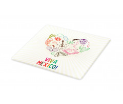 Viva Mexico Folklore Cutting Board