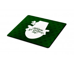 Leprechaun Hat and Clover Cutting Board