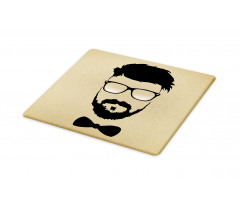 Hipster Boy Silhouette Cutting Board