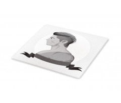 Greyscale Beardless Boy Cutting Board