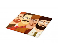 Male Hipster Characters Cutting Board