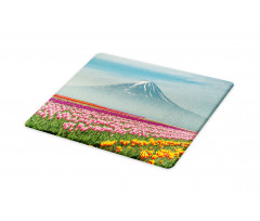 Colorful Japanese Tulips Field Cutting Board