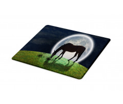 Horse on Hill Full Moon Cutting Board