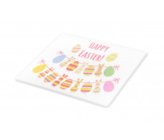 Happy Rabbit Bunting Cutting Board