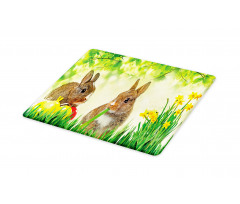 Easter Rabbits Cutting Board