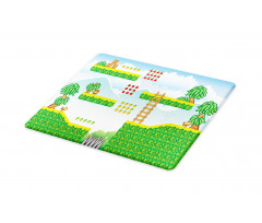 Exotic Tile Game Platform Cutting Board