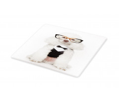 Groomed Doggie in Tuxedo Cutting Board