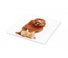 Funny Dog Sitting Tongue Cutting Board