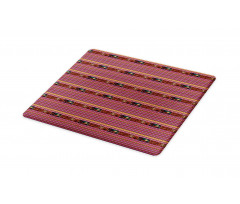 Folk Motifs Stripes Cutting Board