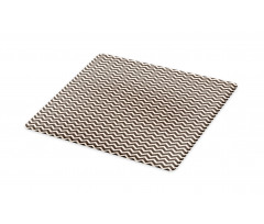 Earthy Tone Abstract Zigzag Cutting Board