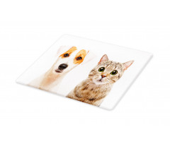 Portraits of Dog and Cat Cutting Board