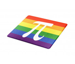 Number on Rainbow Colors Cutting Board