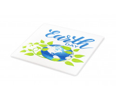 Wording Leaves Encircling Cutting Board