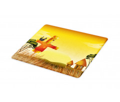 Farm Houses and Scarecrow Cutting Board