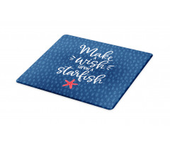 Nautical Text with Starfish Cutting Board