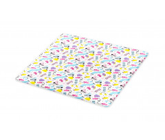 Colorful Winter Clothes Cutting Board