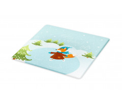 Fox and Hello Winter Cutting Board