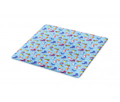 Colorful Winter Footwear Cutting Board