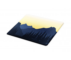 Mountainous Landscape Scene Cutting Board