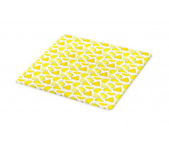 Yellow Color Palette Slices Cutting Board