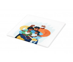 Happy Family Scene Cutting Board