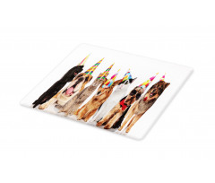 Party Animals in Hats Cutting Board