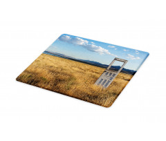 Field with Mountains Cutting Board