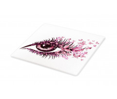 Fairy Woman Eyelashes Cutting Board