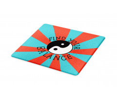 Find Your Balance Text Cutting Board