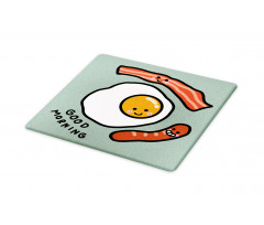 Morning Egg Sausages Cutting Board