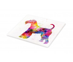 Funny Watercolor Terrier Cutting Board