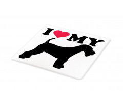 I Love My Terrier Dog Love Cutting Board