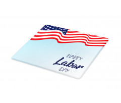 Waving Flag and Wording Cutting Board