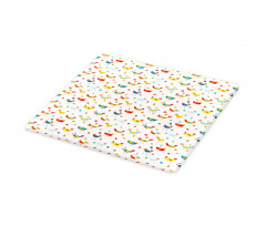 Colorful Chickens and Eggs Cutting Board